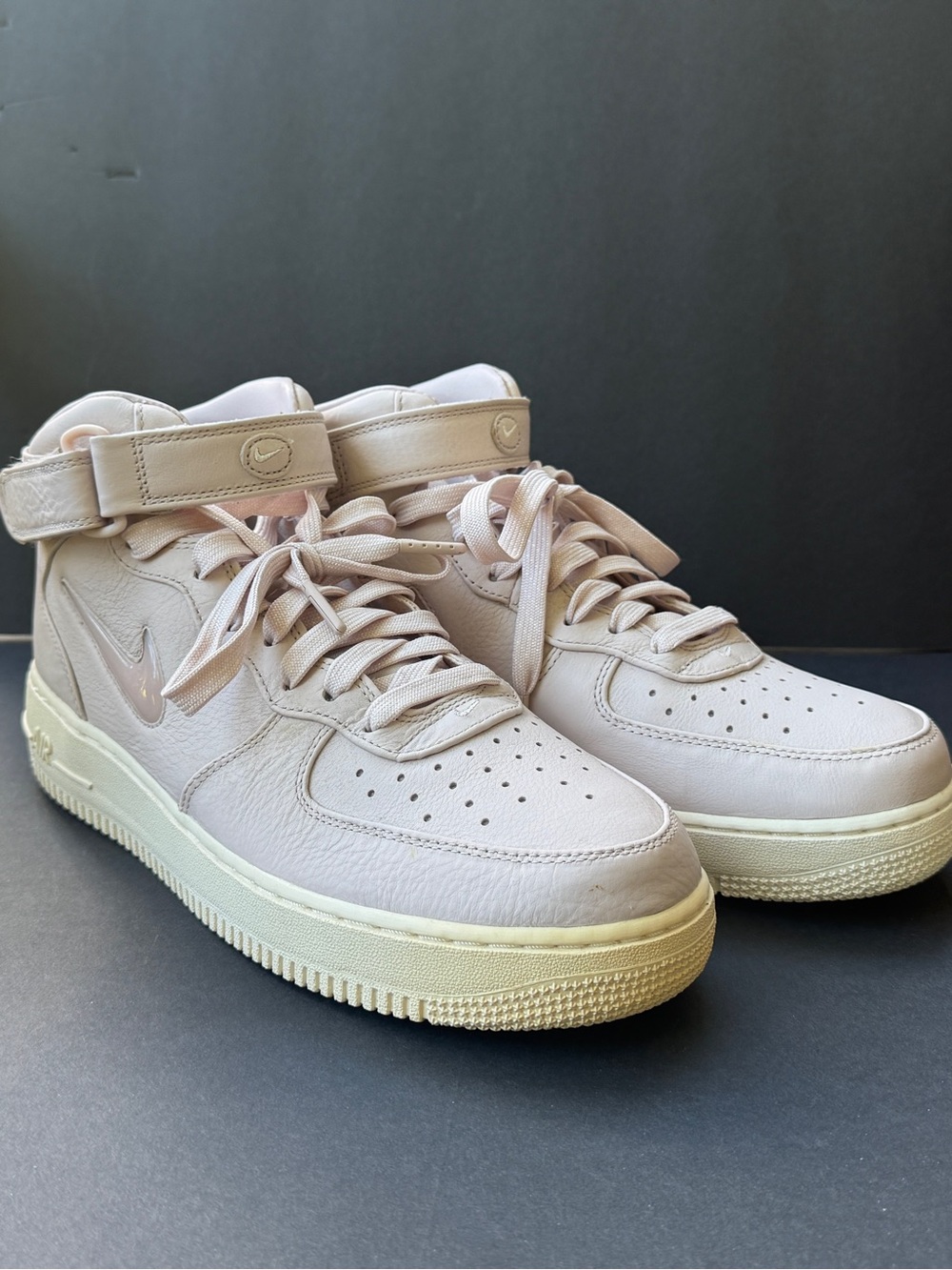 Nike Air Force 1 Mid Retro PRM Jewel Silt Pink Leather Sneakers Men's 10-NO BOX